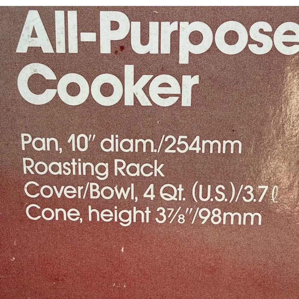Anchor‎ Hocking MicroWare All-Purpose Cooker Vintage Microwave cake Pan no tac